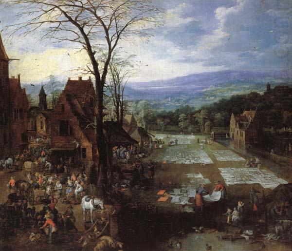 Joos de Momper A Flemish Market and Washing-Place china oil painting image